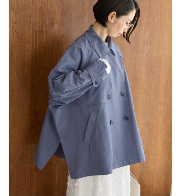 IENA「《新色あり/追加4/洗濯機洗い可》ポプリンオーバーショートコート」|その他|