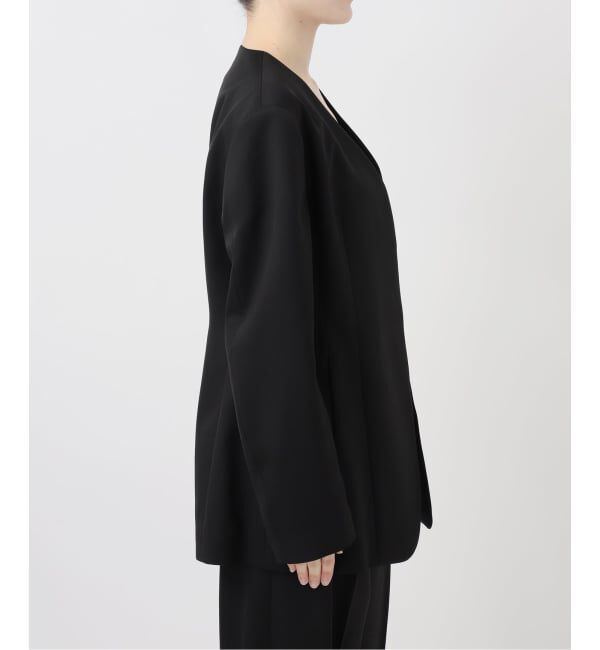 VERMEIL par iena「ドライツイルノーカラージャケット」|ノーカラージャケット|