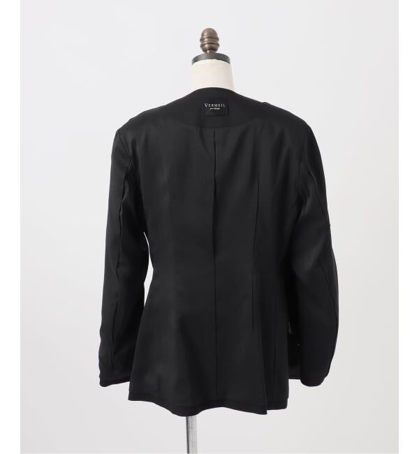 VERMEIL par iena「ドライツイルノーカラージャケット」|ノーカラージャケット|