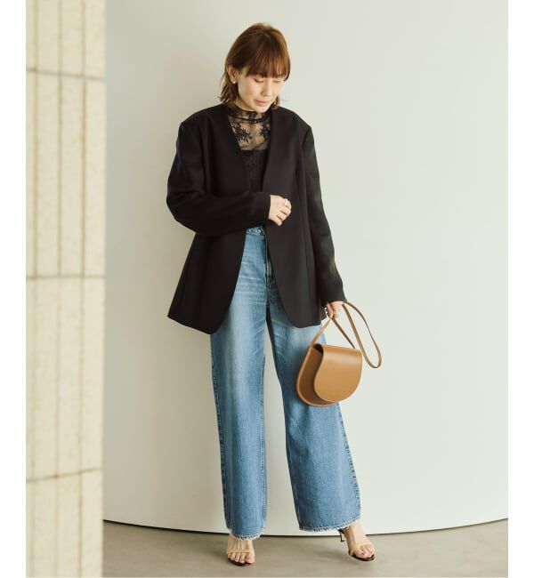 VERMEIL par iena「ドライツイルノーカラージャケット」|ノーカラージャケット|