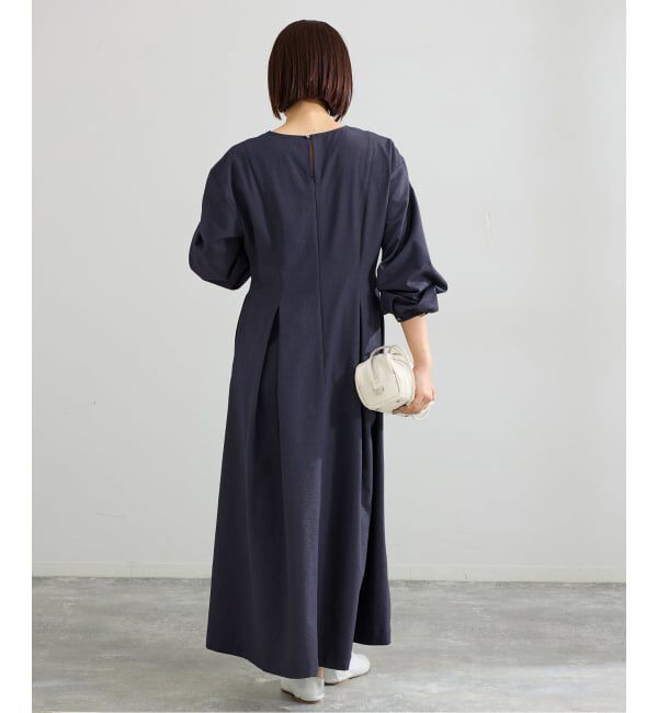 IENA「サッカーVネックフレアワンピース」|ワンピース|