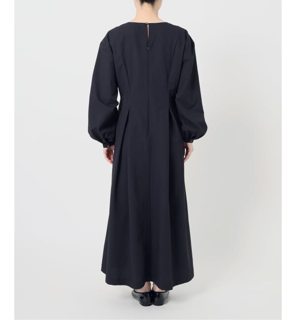 IENA「サッカーVネックフレアワンピース」|ワンピース|