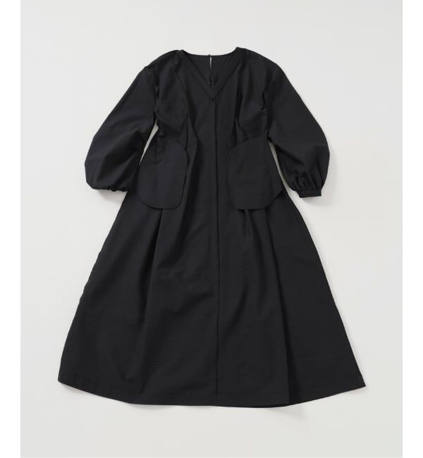 IENA「サッカーVネックフレアワンピース」|ワンピース|