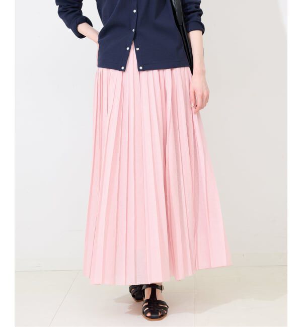SLOBE IENA「《WEB限定/追加予約》PEボイルプリーツスカート」|スカート|
