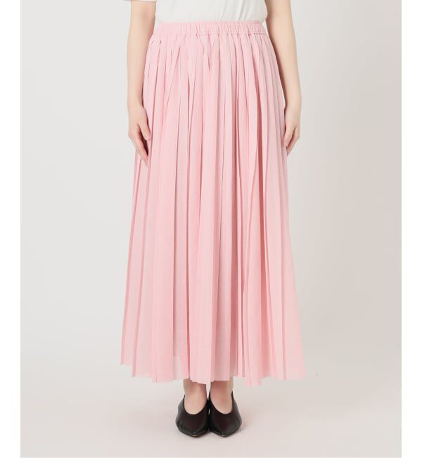 SLOBE IENA「《WEB限定/追加予約》PEボイルプリーツスカート」|スカート|