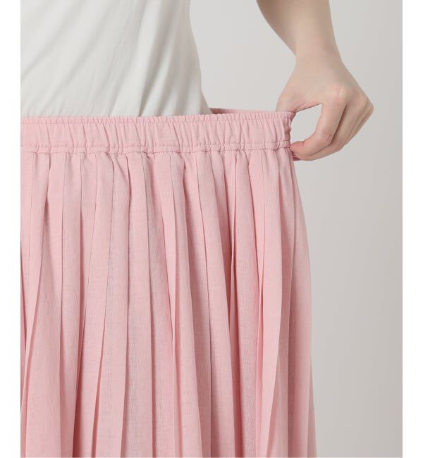 SLOBE IENA「《WEB限定/追加予約》PEボイルプリーツスカート」|スカート|