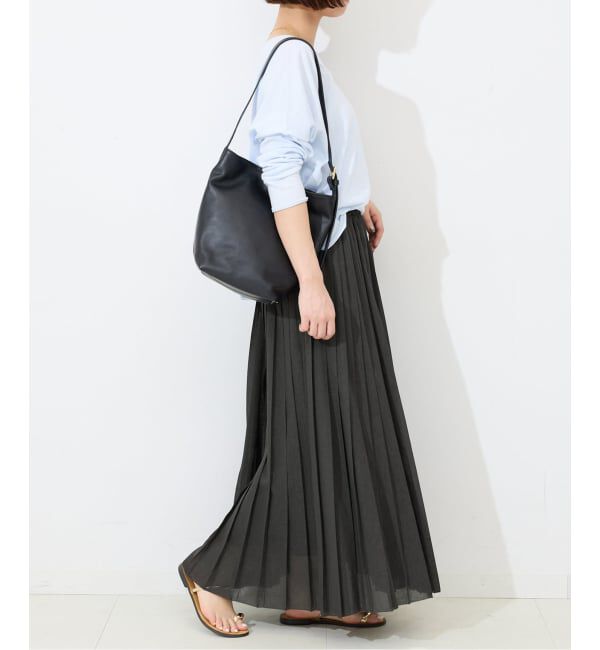 SLOBE IENA「《WEB限定/追加予約》PEボイルプリーツスカート」|スカート|