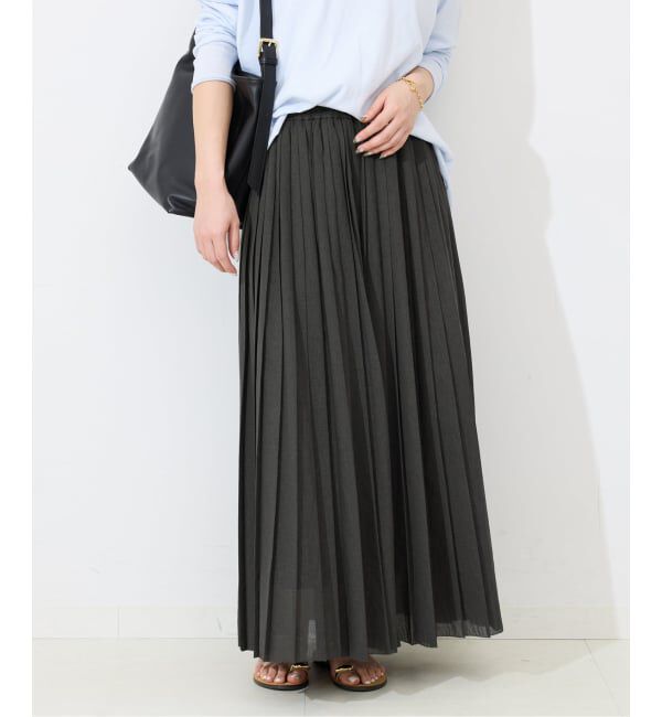 SLOBE IENA「《WEB限定/追加予約》PEボイルプリーツスカート」|スカート|