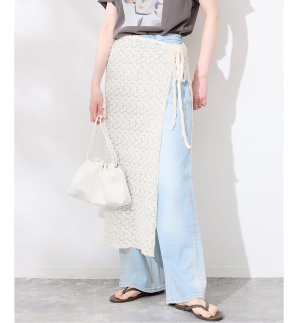 SLOBE IENA「《2枚セット/予約》カットレースパンツ/ラップスカートセット」|その他|