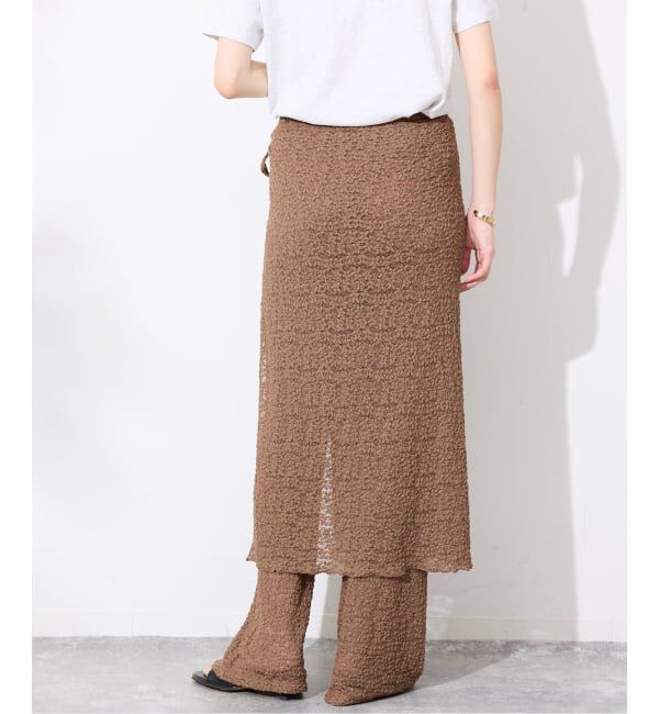 SLOBE IENA「《2枚セット/予約》カットレースパンツ/ラップスカートセット」|その他|