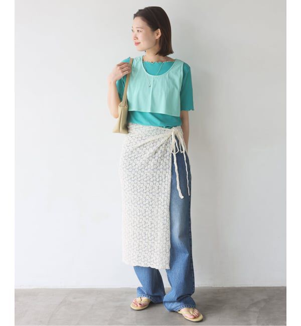 SLOBE IENA「《2枚セット/予約》カットレースパンツ/ラップスカートセット」|その他|