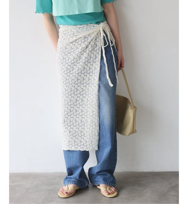 SLOBE IENA「《2枚セット/予約》カットレースパンツ/ラップスカートセット」|その他|