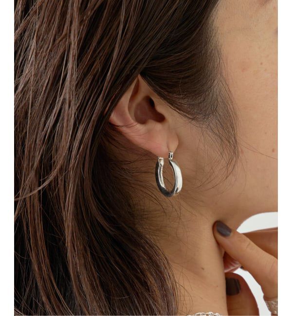 VERMEIL par iena「《予約》Laver ラバー OVAL ピアス 26SSER02」|ピアス|シルバー