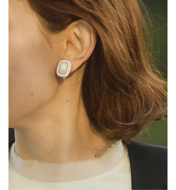 VERMEIL par iena「《追加予約》MICHAEL NASH JEWELRYマイケルナッシュジュエリー パールイヤリング」|イヤリング|ホワイト