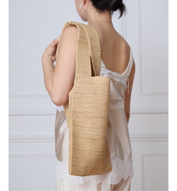 IENA LA BOUCLE「seya. セヤ RAFFIA SHOPPING BAG PEFA137-1」|かごバッグ|