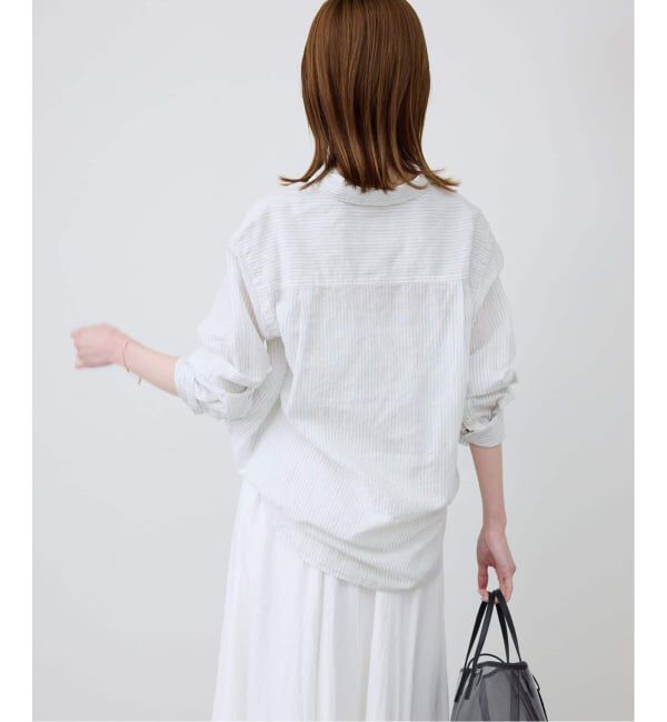 SLOBE IENA「《追加2》リネンコットンレギュラーシャツ」|シャツ・ブラウス|