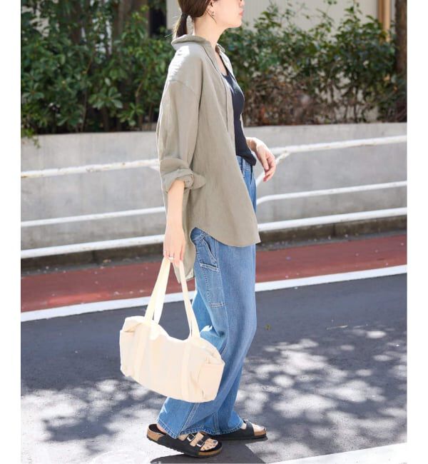 SLOBE IENA「《追加2》リネンコットンレギュラーシャツ」|シャツ・ブラウス|