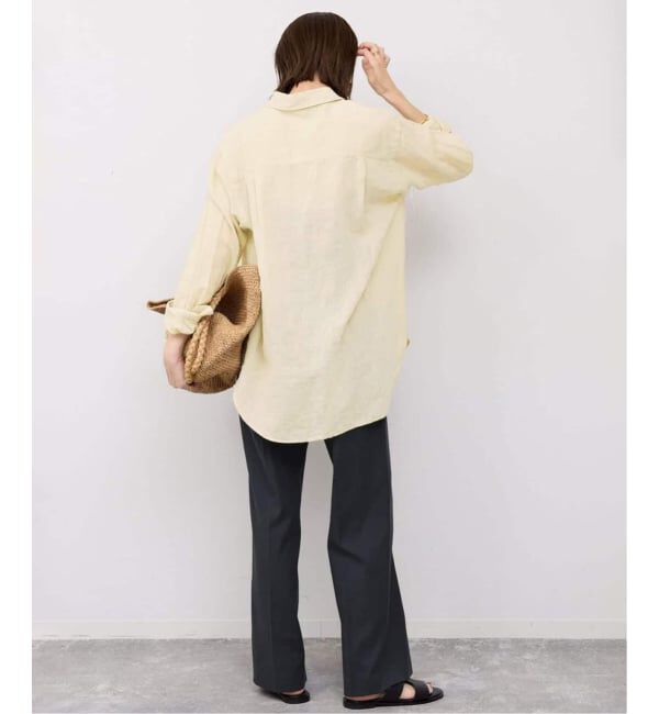 SLOBE IENA「《追加2》リネンコットンレギュラーシャツ」|シャツ・ブラウス|