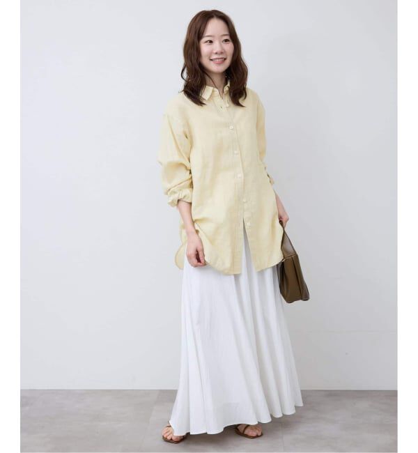 SLOBE IENA「《追加2》リネンコットンレギュラーシャツ」|シャツ・ブラウス|