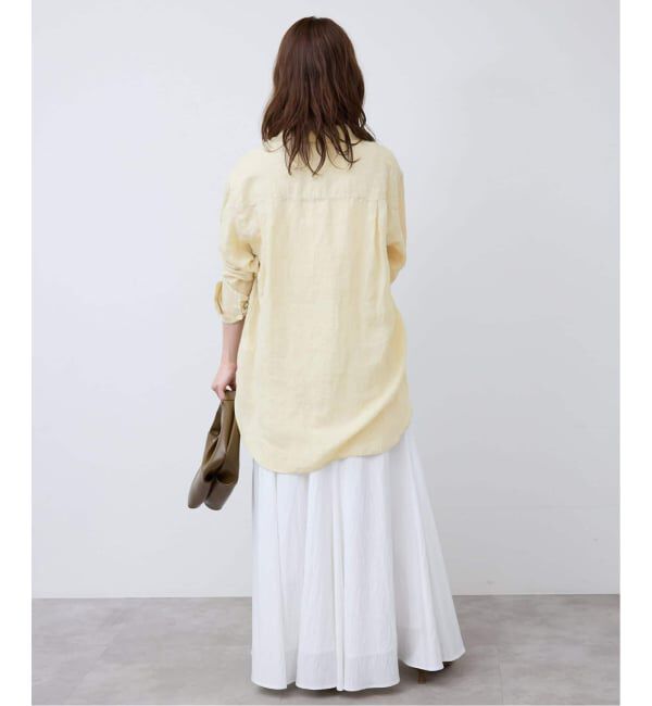 SLOBE IENA「《追加2》リネンコットンレギュラーシャツ」|シャツ・ブラウス|