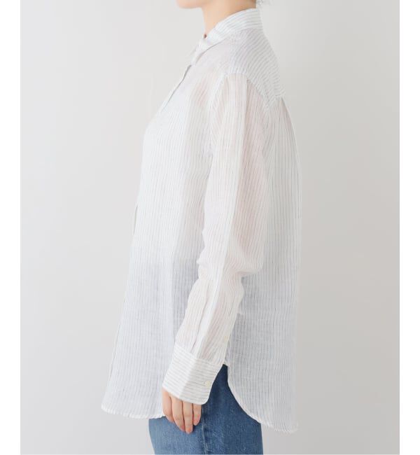 SLOBE IENA「《追加2》リネンコットンレギュラーシャツ」|シャツ・ブラウス|