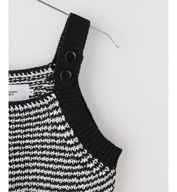 IENA「【一部店舗限定】JANE SMITH/ジェーンスミス BUTTON TANK TOP タンクトップ」|ニット・セーター|