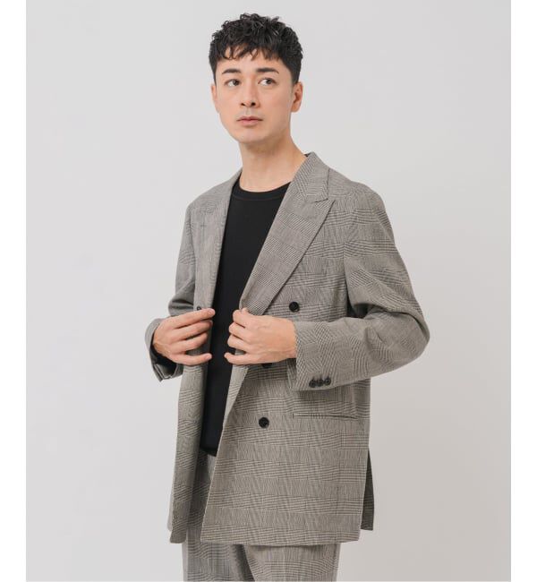 EDIFICE「COUTURE D&rsquo;ADAM (クチュール ド アダム) 別注 Double JK Glencheck」|テーラードジャケット|