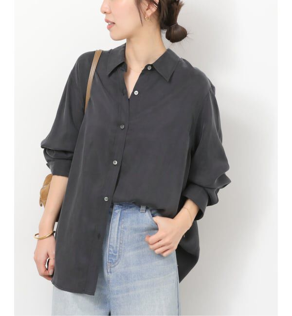 JOURNAL STANDARD relume「キュプラオーバーサイズシャツ」|シャツ・ブラウス|ブラック A