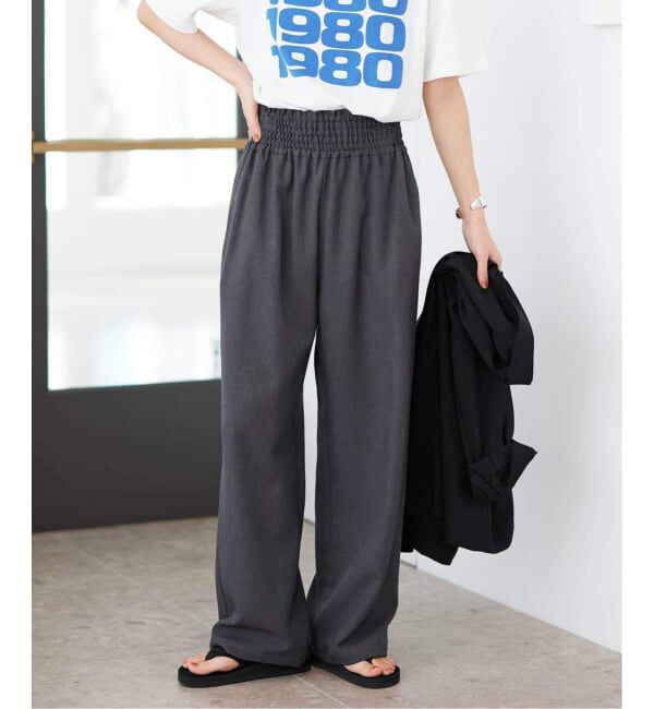 JOURNAL STANDARD「《追加3》ライクストレッチワイドパンツ」|その他|グレー