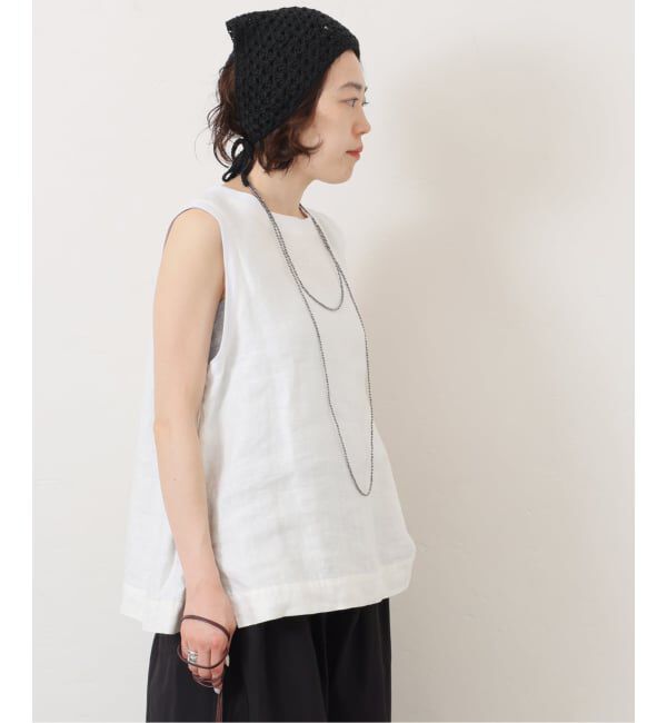 journal standard luxe「《追加予約》フレンチリネンツイルノースリーブブラウス」|シャツ・ブラウス|