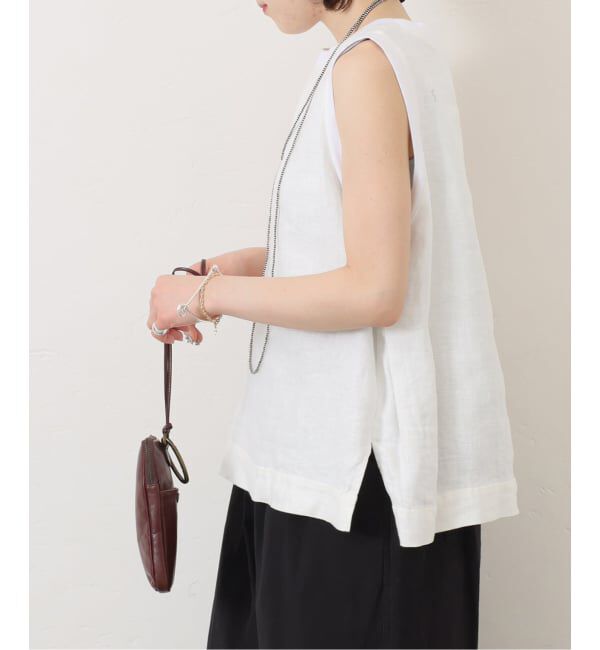 journal standard luxe「《追加予約》フレンチリネンツイルノースリーブブラウス」|シャツ・ブラウス|