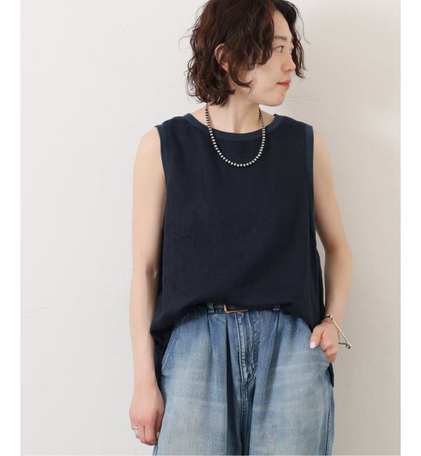 journal standard luxe「《追加予約》フレンチリネンツイルノースリーブブラウス」|シャツ・ブラウス|