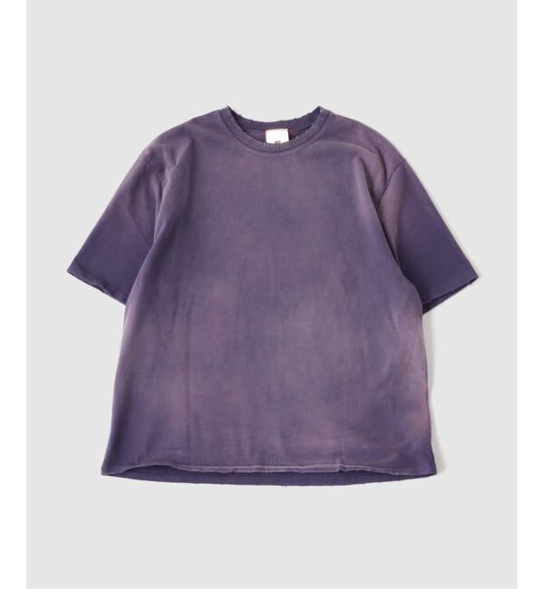 JOURNAL STANDARD「《予約》MOOJI MOOJI / ム―ジ ム―ジ オーバーサイズ エイジド クロップ Tシャツ」|Tシャツ・カットソー|パープル