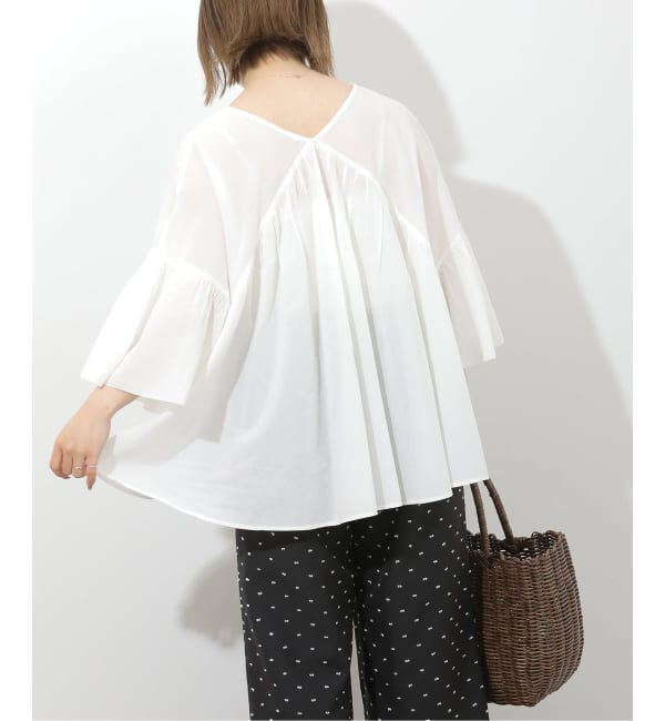 JOURNAL STANDARD relume「《予約》コットンギャザーフレアブラウス」|シャツ・ブラウス|