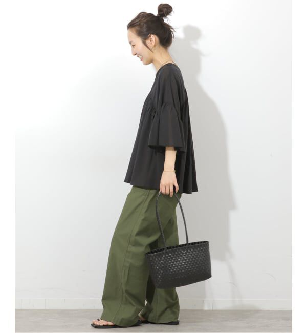 JOURNAL STANDARD relume「《予約》コットンギャザーフレアブラウス」|シャツ・ブラウス|