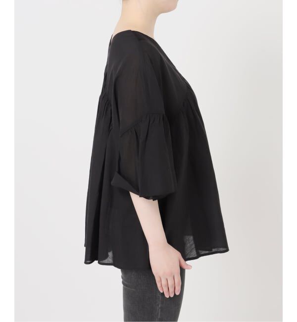 JOURNAL STANDARD relume「《予約》コットンギャザーフレアブラウス」|シャツ・ブラウス|