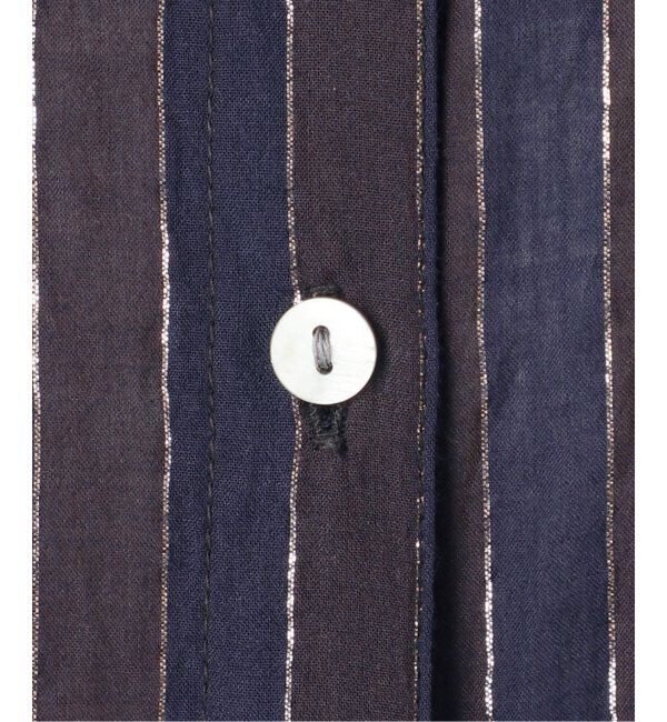 Spick and Span「HYU ストライプギャザーシャツワンピース」|ワンピース|