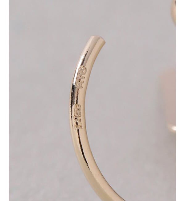 Lilas by Spick&Span「ライトラインプレートピアス K10（両耳）」|ピアス|