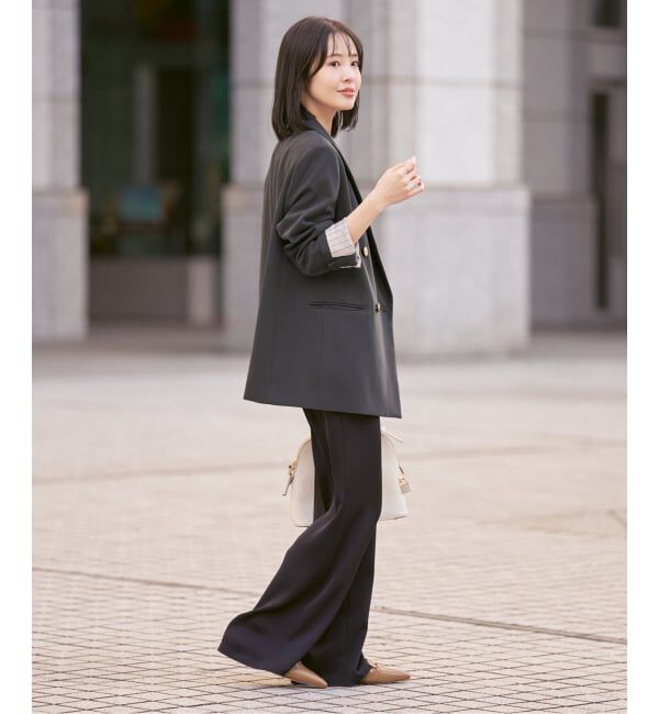 NOBLE「《追加・セットアップ対応》フローツイルピークドラペルジャケット」|テーラードジャケット|