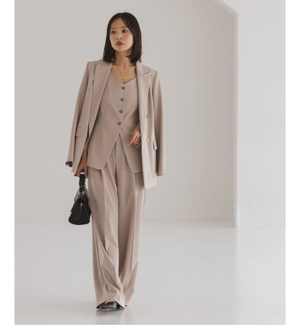 NOBLE「《追加・セットアップ対応》フローツイルピークドラペルジャケット」|テーラードジャケット|