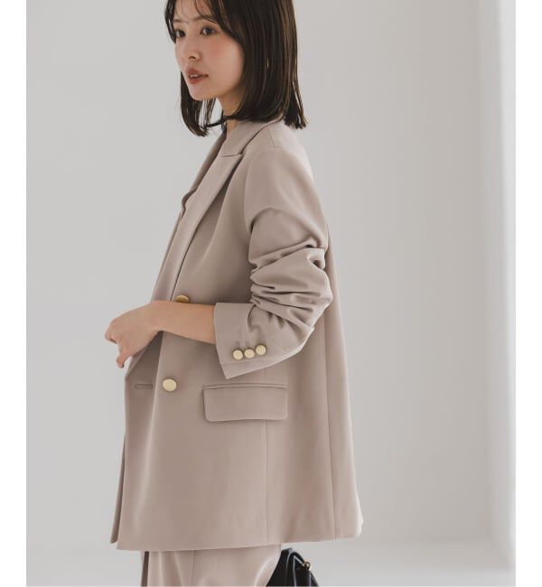 NOBLE「《追加・セットアップ対応》フローツイルピークドラペルジャケット」|テーラードジャケット|