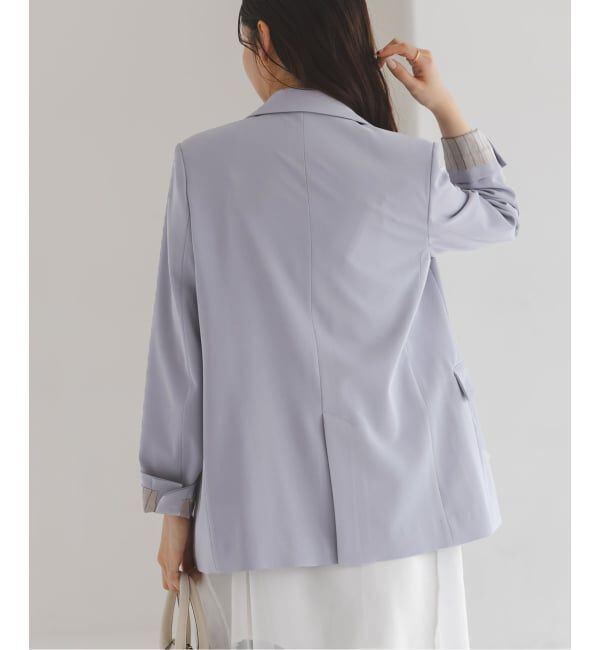 NOBLE「《追加・セットアップ対応》フローツイルピークドラペルジャケット」|テーラードジャケット|