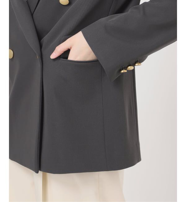 NOBLE「《追加・セットアップ対応》フローツイルピークドラペルジャケット」|テーラードジャケット|