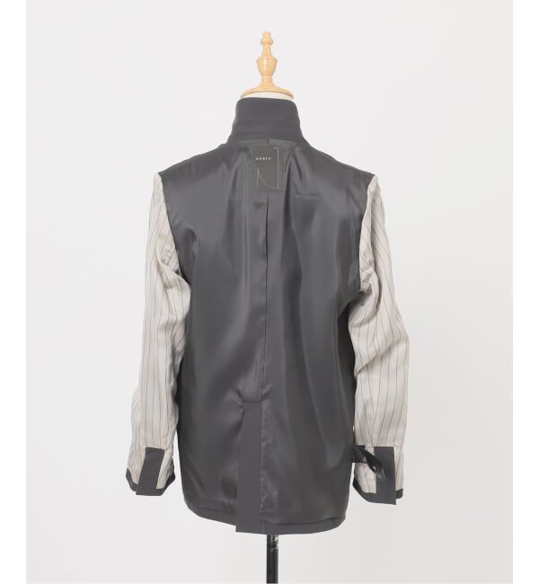 NOBLE「《追加・セットアップ対応》フローツイルピークドラペルジャケット」|テーラードジャケット|