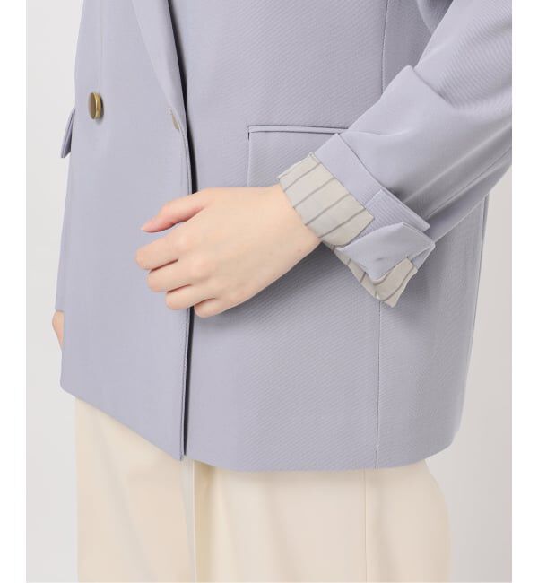 NOBLE「《追加・セットアップ対応》フローツイルピークドラペルジャケット」|テーラードジャケット|