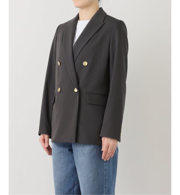 NOBLE「《追加・セットアップ対応》フローツイルピークドラペルジャケット」|テーラードジャケット|