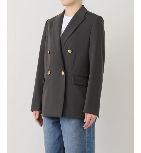 NOBLE「《追加・セットアップ対応》フローツイルピークドラペルジャケット」|テーラードジャケット|