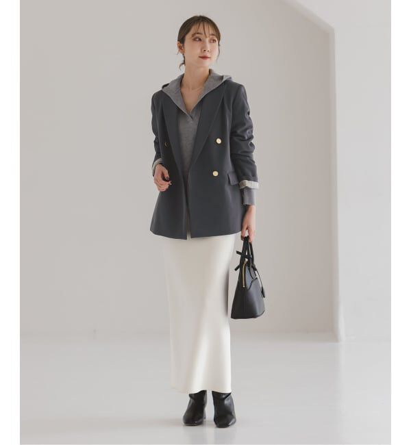 NOBLE「《追加・セットアップ対応》フローツイルピークドラペルジャケット」|テーラードジャケット|