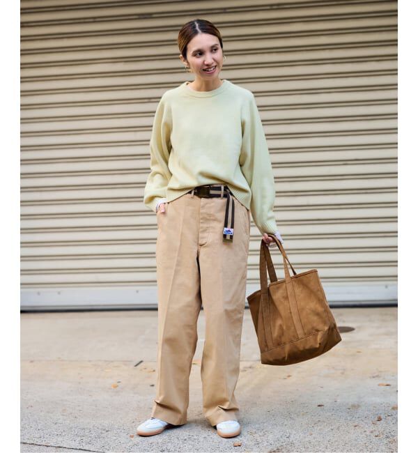 FRAMeWORK「BURK 別注 ガチャベルト付きチノパン」|チノ|