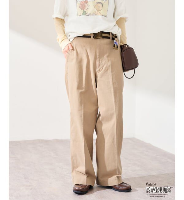 FRAMeWORK「BURK 別注 ガチャベルト付きチノパン」|チノ|